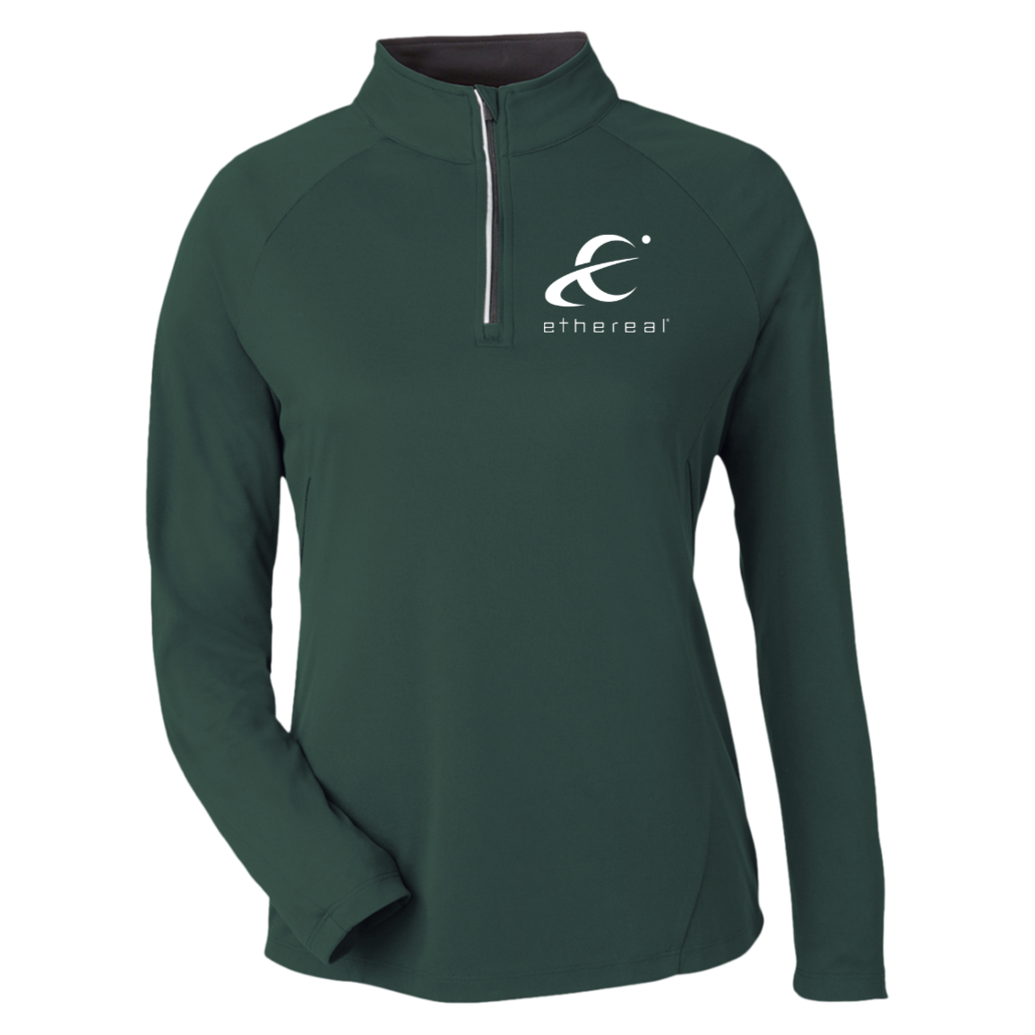 Ethereal-CE418W Core 365 Womens Origin Pique Quarter Zip