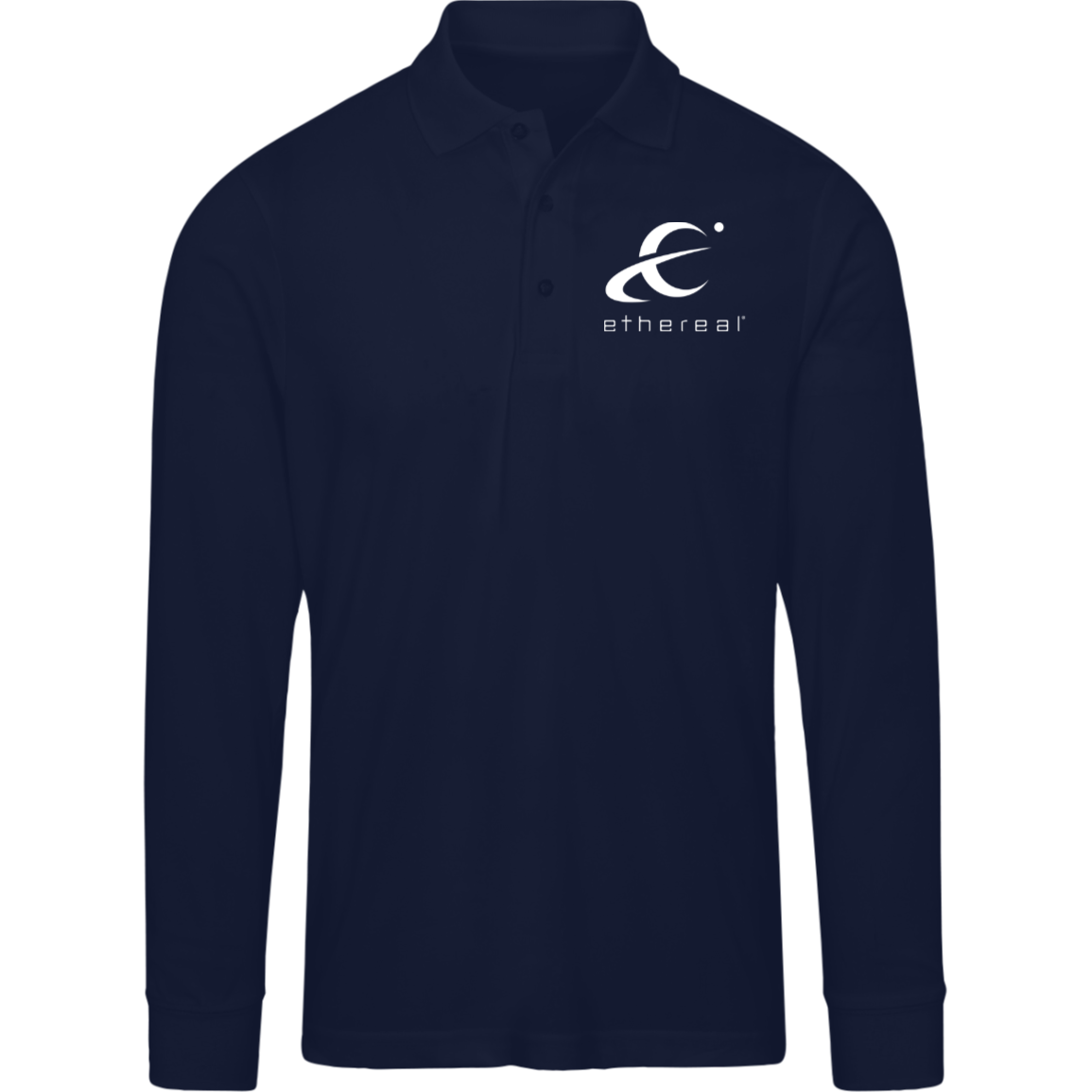 Ethereal-88192 Core 365 Mens Pinnacle Long Sleeve Pique Polo