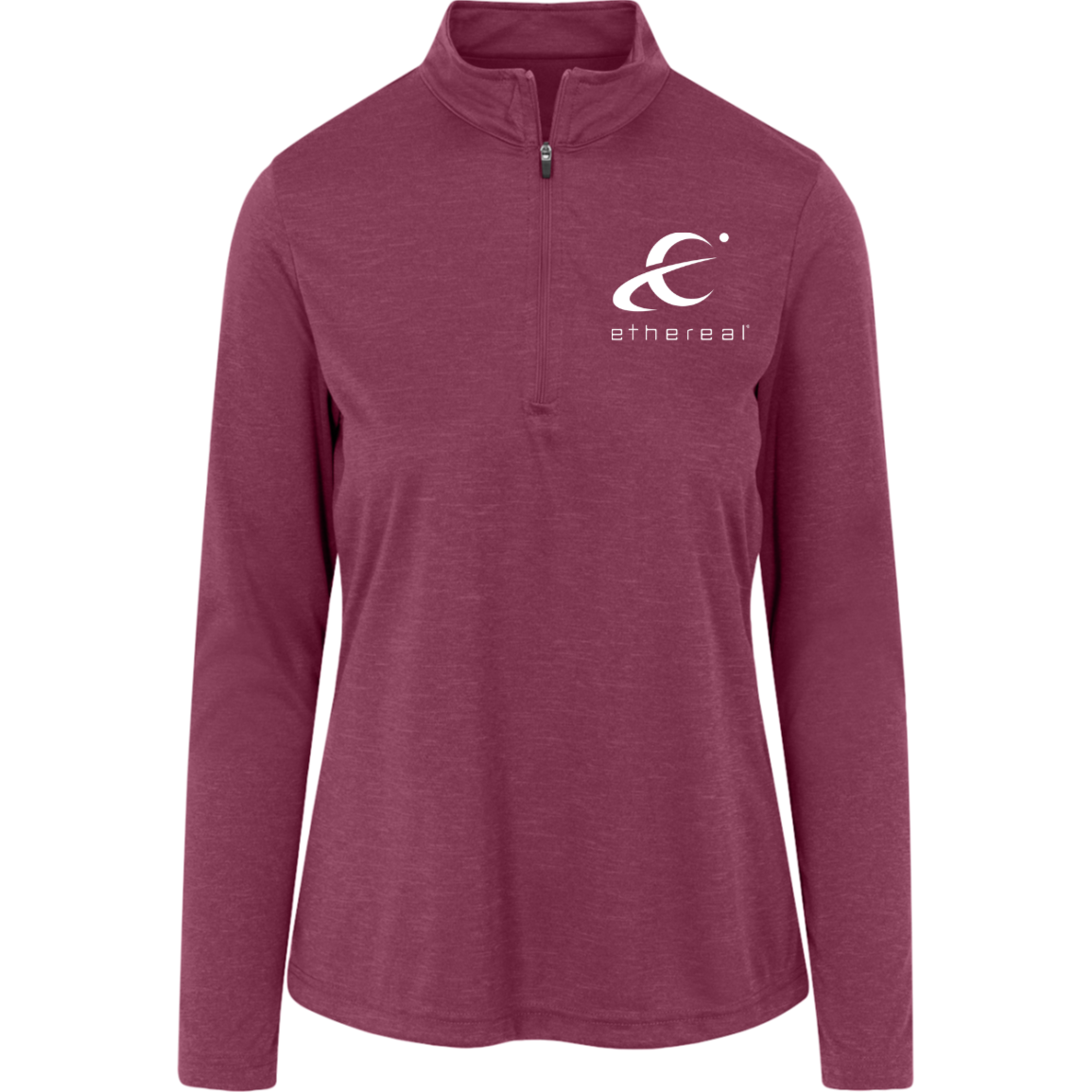 Ethereal-TT31HW Team 365 Womens Heather Quarter Zip