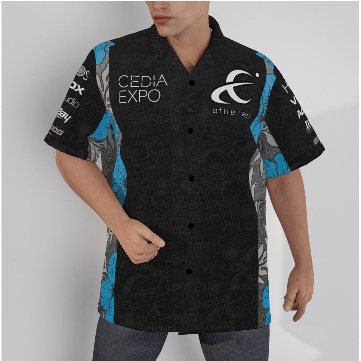 Ethereal Cedia-All-Over Print Men's Hawaiian Shirt