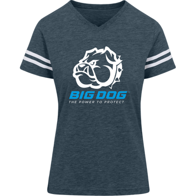 Big Dog-3537 LAT Womens Football Tee