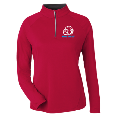 Big Dog-CE418W Core 365 Womens Origin Pique Quarter Zip