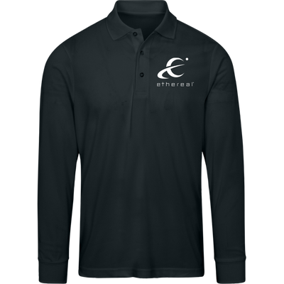 Ethereal-88192 Core 365 Mens Pinnacle Long Sleeve Pique Polo