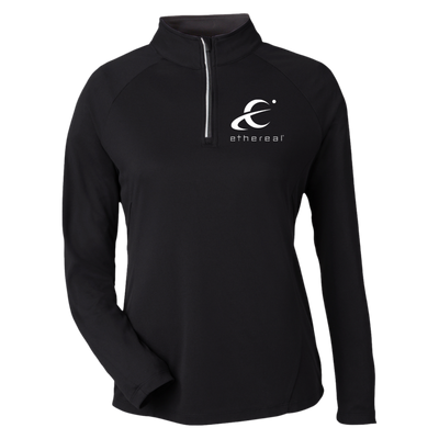 Ethereal-CE418W Core 365 Womens Origin Pique Quarter Zip