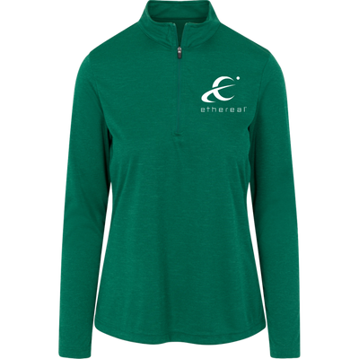 Ethereal-TT31HW Team 365 Womens Heather Quarter Zip