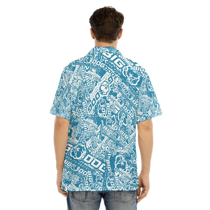 Big Dog-All-Over Print Men's Hawaiian Shirt