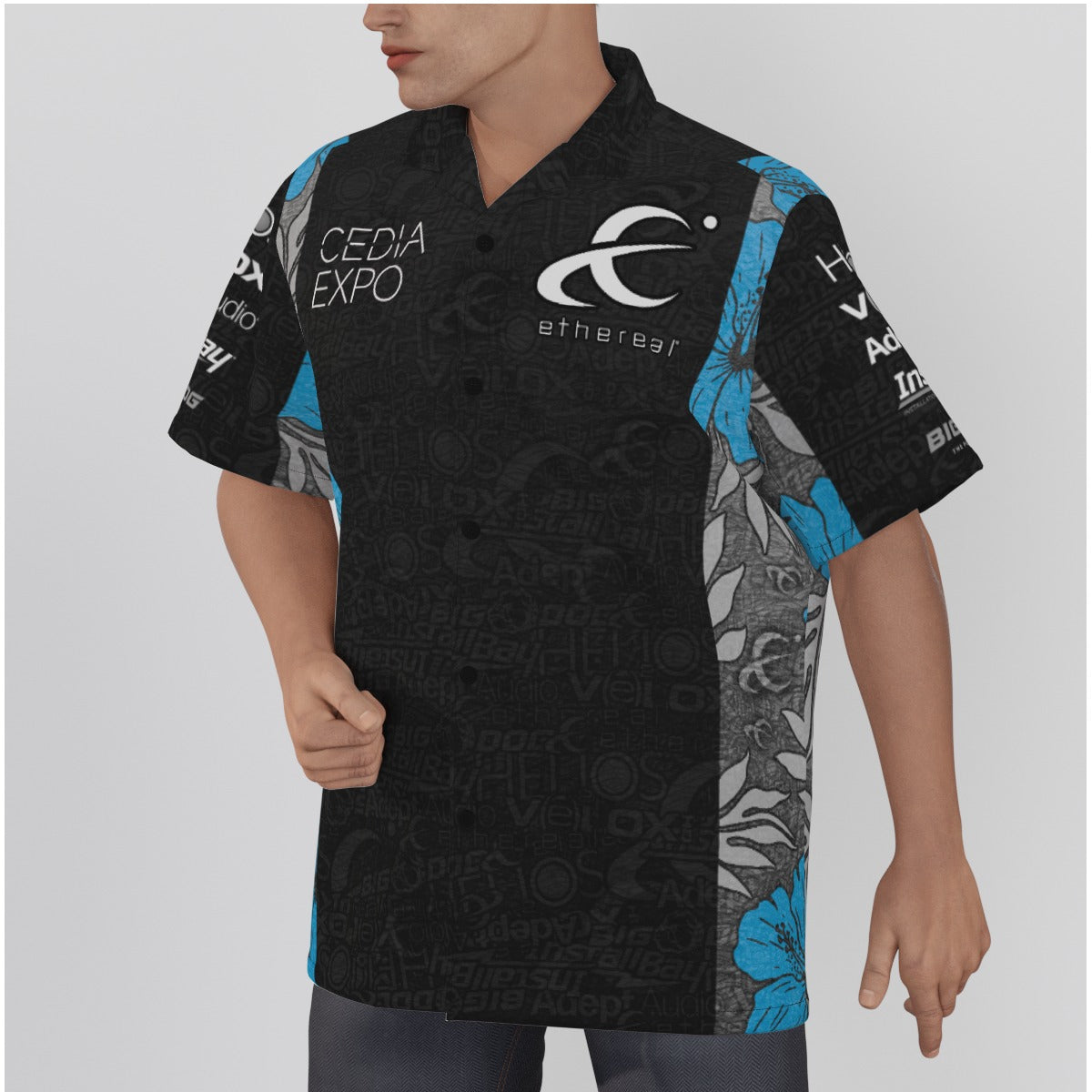 Ethereal Cedia-All-Over Print Men's Hawaiian Shirt