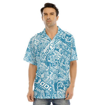Big Dog-All-Over Print Men's Hawaiian Shirt