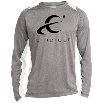 Ethereal-ST361LS Long Sleeve Heather Colorblock Performance Tee