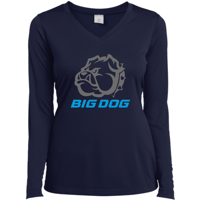 Big Dog-LST353LS Ladies’ Long Sleeve Performance V-Neck Tee