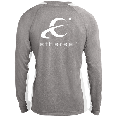 Ethereal-ST361LS Long Sleeve Heather Colorblock Performance Tee