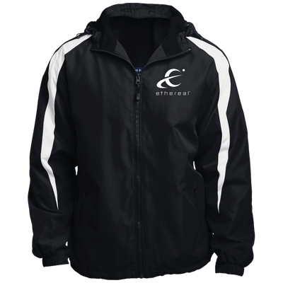 Ethereal-JST81 Fleece Lined Colorblock Hooded Jacket