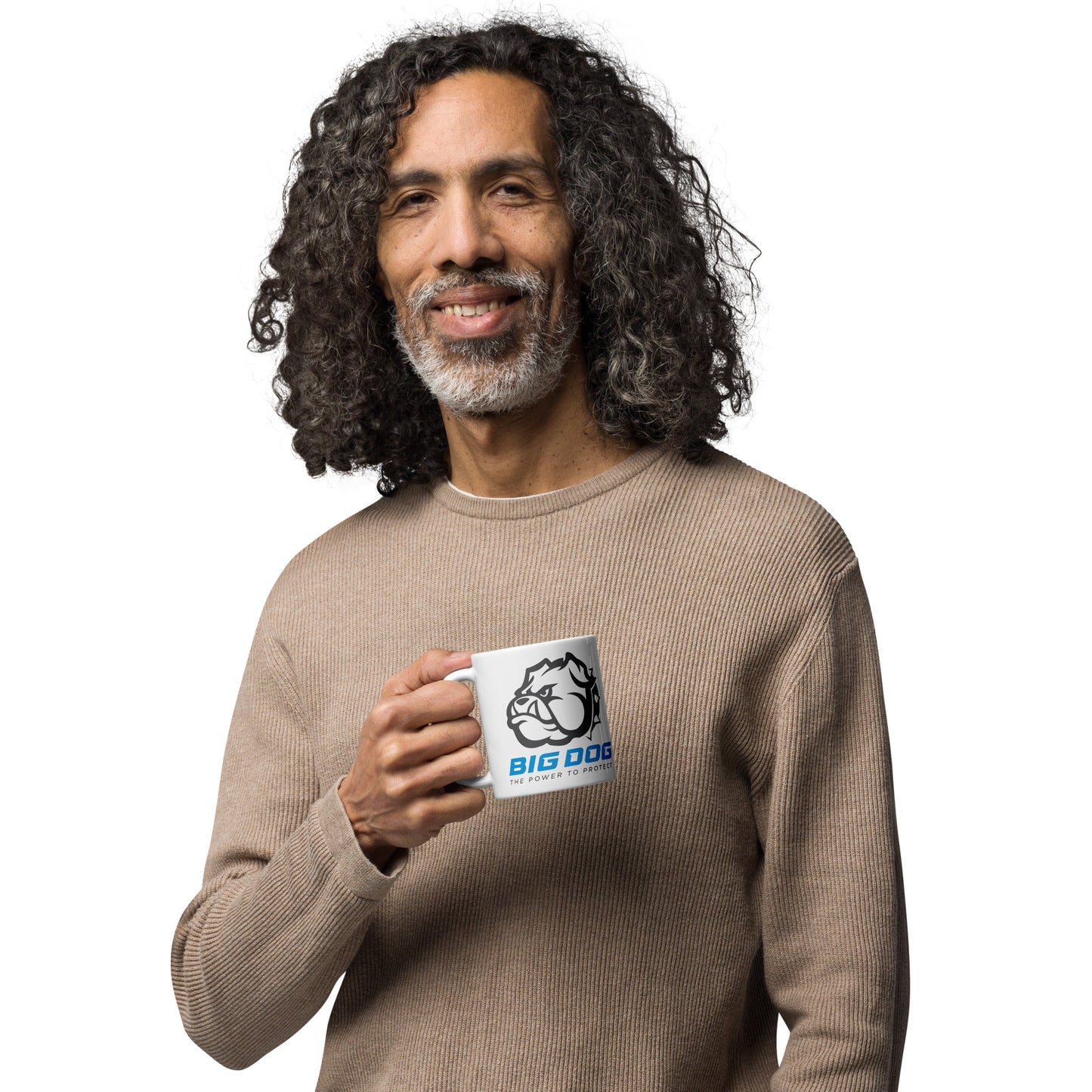 Big Dog+ WAVE-White glossy mug
